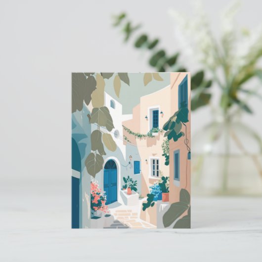 Griekenland Santorini Briefkaart (Staand voorkant)