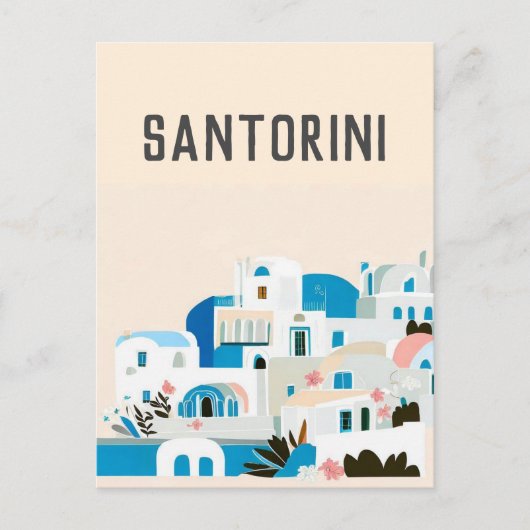 Griekenland Santorini Briefkaart (Voorkant)