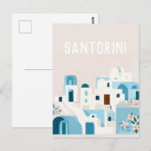 Griekenland Santorini Briefkaart (Voorkant / Achterkant)