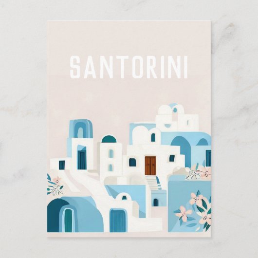Griekenland Santorini Briefkaart (Voorkant)