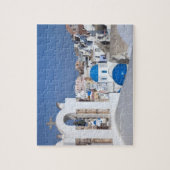 Griekenland, Santorini. Kellentoren en blauwe domp Legpuzzel (Verticaal)