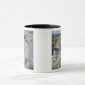 Griekenland, Santorini. Kellentoren en blauwe domp Mok (Midden)