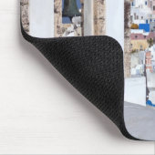 Griekenland, Santorini. Kellentoren en blauwe domp Muismat (Hoek)