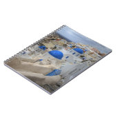 Griekenland, Santorini. Kellentoren en blauwe domp Notitieboek (Linkerzijde)