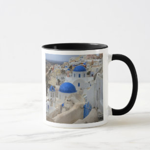 Griekenland, Santorini. Klokkentoren en blauwe koe Mok