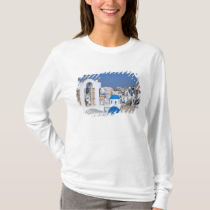 Griekenland, Santorini. Klokkentoren en blauwe koe T-shirt