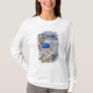 Griekenland, Santorini. Klokkentoren en blauwe koe T-shirt