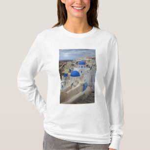 Griekenland, Santorini. Klokkentoren en blauwe koe T-shirt