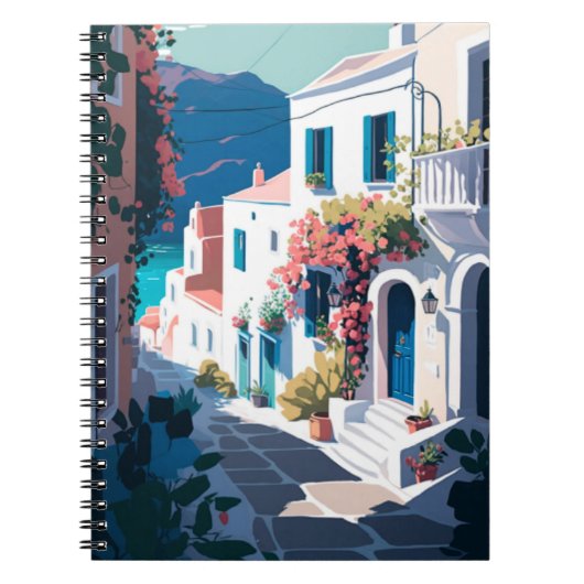 Griekenland Santorini Notitieboek (Voorkant)