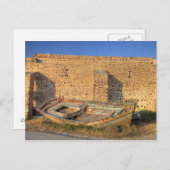 Griekenland, Santorini, Oia. Oude vissersboot droo Briefkaart (Voorkant / Achterkant)