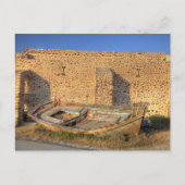 Griekenland, Santorini, Oia. Oude vissersboot droo Briefkaart (Voorkant)