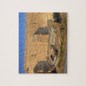 Griekenland, Santorini, Oia. Oude vissersboot op d Legpuzzel (Verticaal)