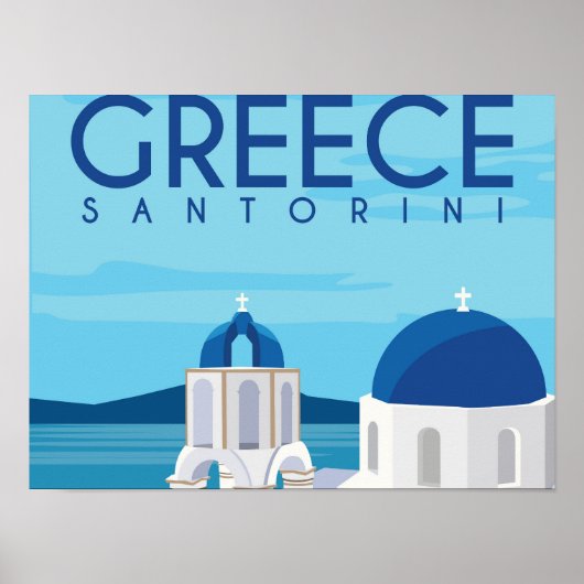 Griekenland Santorini Poster (Voorkant)