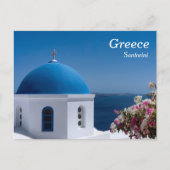 Griekenland, Santorini, Reis Briefkaart (Voorkant)
