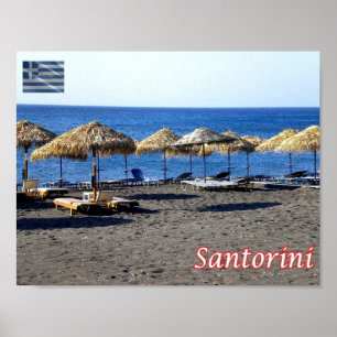 Griekenland - Santorini - Thera - Thira - Poster