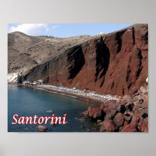 Griekenland - Santorini - Thera - Thira - Poster