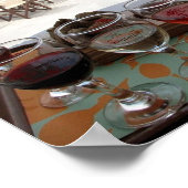 Griekenland - Santorini - Thera - Thira - Wijn - Poster (Hoek)