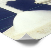 Griekenland, Santorini. Uitzicht van een Griekse k Poster (Hoek)