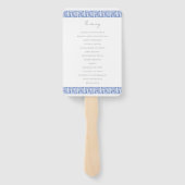 Griekenland Santorini Waterverf Huwelijk Custom Handwaaier (Achterkant)