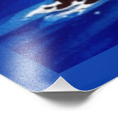 Griekenland Santorini Waterverf schets Egeïsch Zee Foto Afdruk (Hoek)