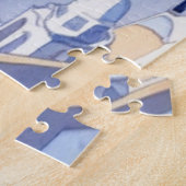 Griekenland Santorini Waterverf schets Egeïsch Zee Legpuzzel (Zijkant)