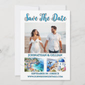 Griekenland Sla de datum op voor de fotobestemming Save The Date (Voorkant)