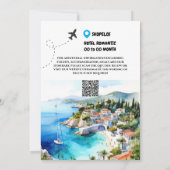 Griekenland Sla de datum op voor de fotobestemming Save The Date (Achterkant)