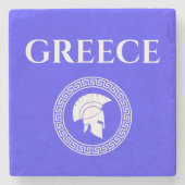 Griekenland Spartan Stenen Onderzetter (Voorkant)