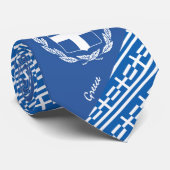 Griekenland Stripes Stropdas, bedrijf Griekse mode Stropdas (Opgerold)