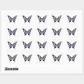 Griekenland Swallowtail Butterfly Flag Sticker (Vel)