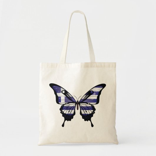Griekenland Swallowtail Butterfly Flag Sticker Tote Bag (Voorkant)