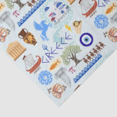 Griekenland Symbolen voor reisliefhebbers Tissuepapier (Detail)