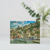 Griekenland Symi Grieks eiland Reisfoto Briefkaart (Staand voorkant)