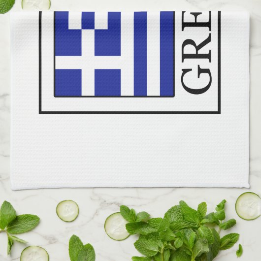 Griekenland Theedoek (Gevouwen)