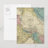 Griekenland, Turkije, Perzië, India Briefkaart (Voorkant / Achterkant)