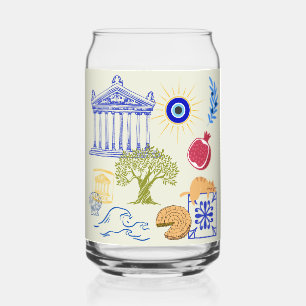 Griekenland Vakantie Minimalisme Blikvorm Glas