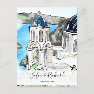 Griekenland Verloving voorstel verjaardagsgeschenk Feestdagenkaart