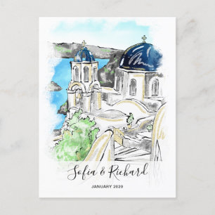 Griekenland Verloving voorstel verjaardagsgeschenk Feestdagenkaart