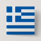 Griekenland Vierkante Button 5,1 Cm (Voorkant)