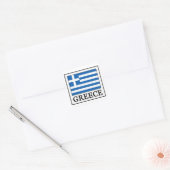 Griekenland Vierkante Sticker (Envelop)