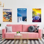 Griekenland vintage posters muurkunst sets (Woonkamer)