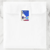 Griekenland vintage ronde sticker (Tas)