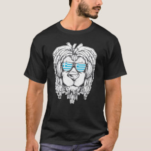 Griekenland - vlag biker Lion Patriot T-shirt