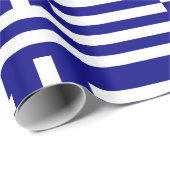Griekenland Vlag Blauw Wit strepen en kruis Cadeaupapier (Rol Hoek)