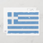  Griekenland Vlag Briefkaart (Voorkant / Achterkant)