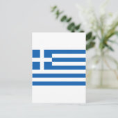 Griekenland vlag GR Briefkaart (Staand voorkant)