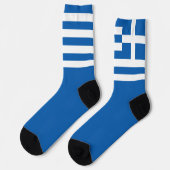 Griekenland - vlag Grieks nationaal pride vn - pat Sokken (Links)