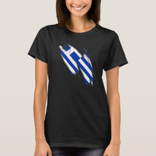 Griekenland vlag Grieks Pride Heart T-shirt