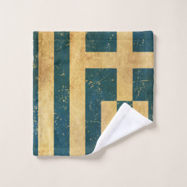 Griekenland Vlag Grunge Bad Handdoek