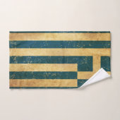 Griekenland Vlag Grunge Bad Handdoek (Handdoek)